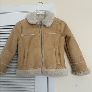 Hollister Tan and Cream Kids Jacket